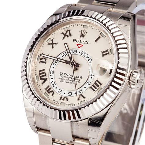 rolex sky dweller white gold